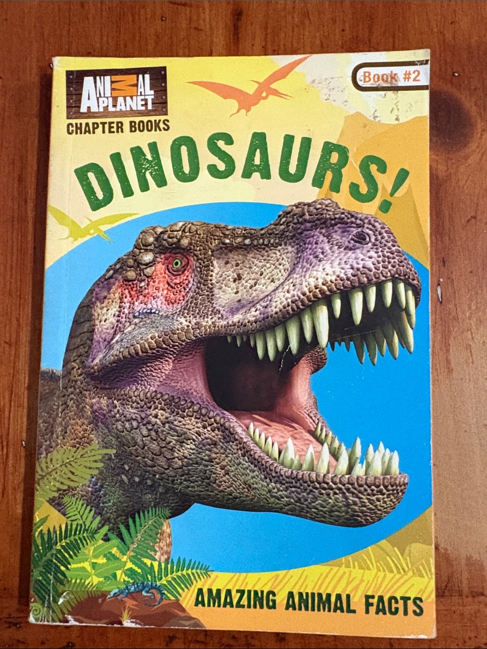 Animal Planet Dinosaurs! Kids Chapter Book - Yellow/Blue Cover